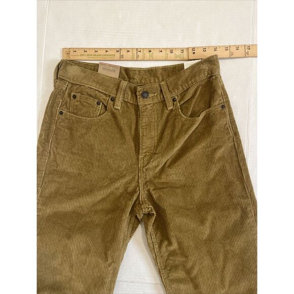 Levi's Men's Low Pro Mid Rise Straight Leg Corduroy Tan Brown Jeans Size 27 X 30 - Picture 5 of 9